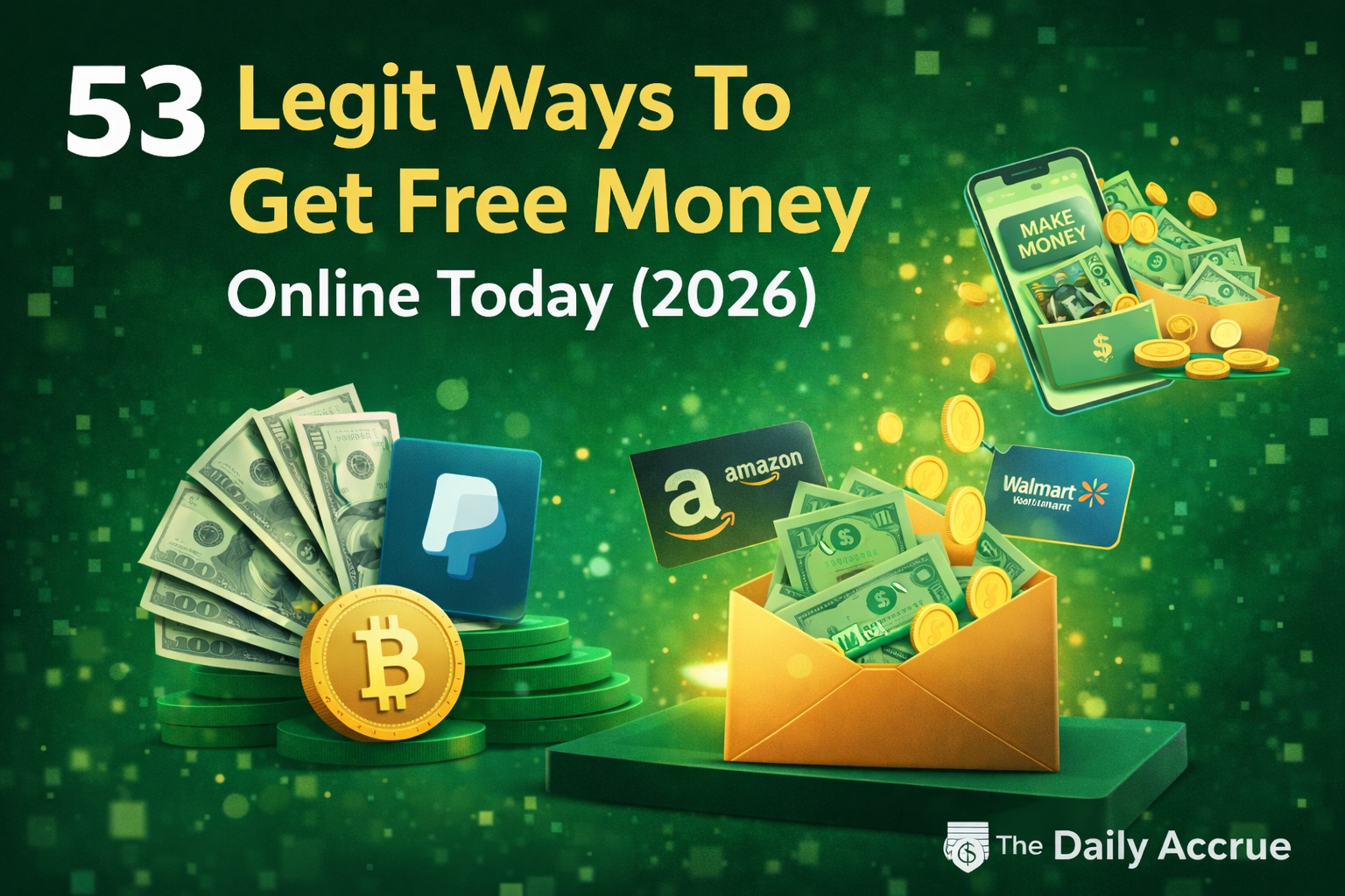 53 Legit Ways To Get Free Money Online Today (2026) – The Daily Accrue