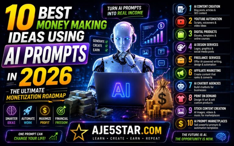 10 Best Money Making Ideas Using AI Prompts in 2026: The Ultimate Monetization Roadmap
