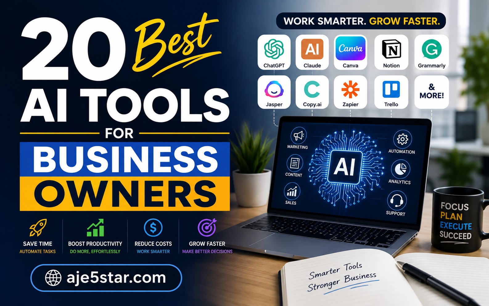 20 Best AI Tools for Business Owners