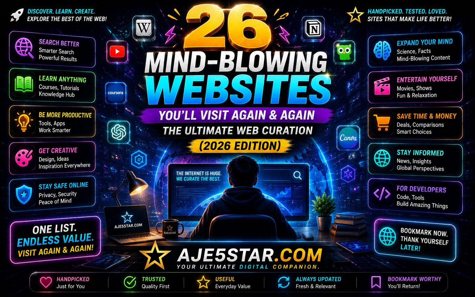 26 Mind-Blowing Websites You’ll Visit Again & Again: The Ultimate Web Curation (2026 Edition)