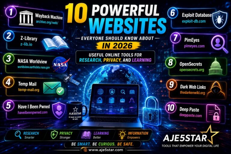 10 Powerful Websites Everyone Should Know About in 2026: Useful Online Tools for Research, Privacy, and Learning