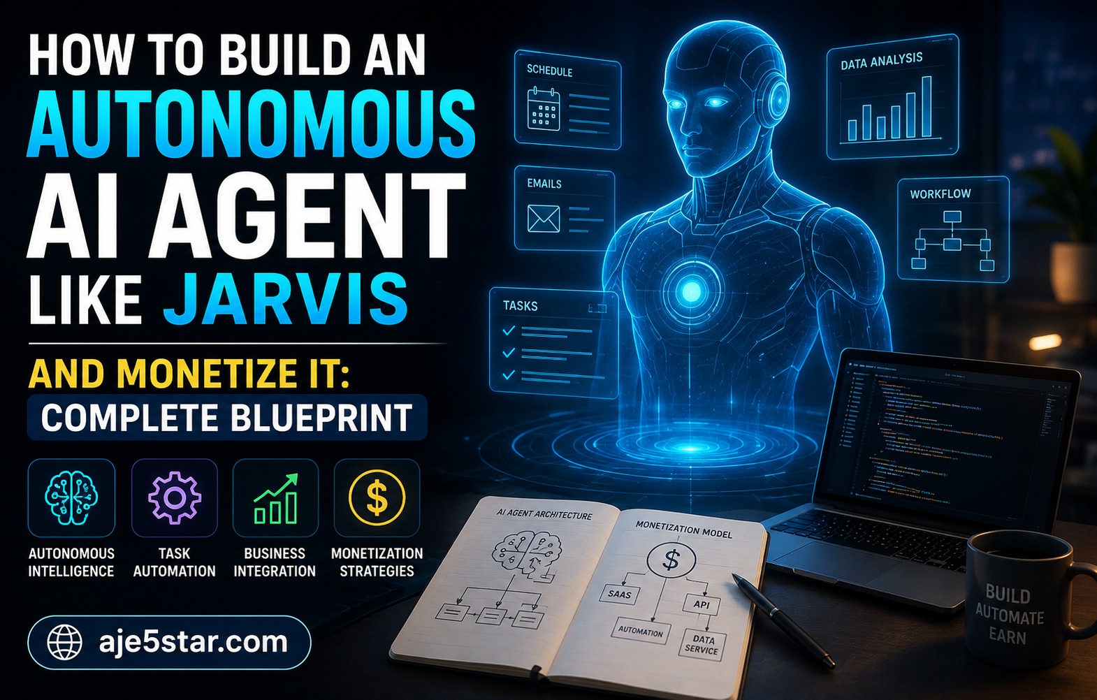 How to Build an Autonomous AI Agent Like JARVIS and Monetize It