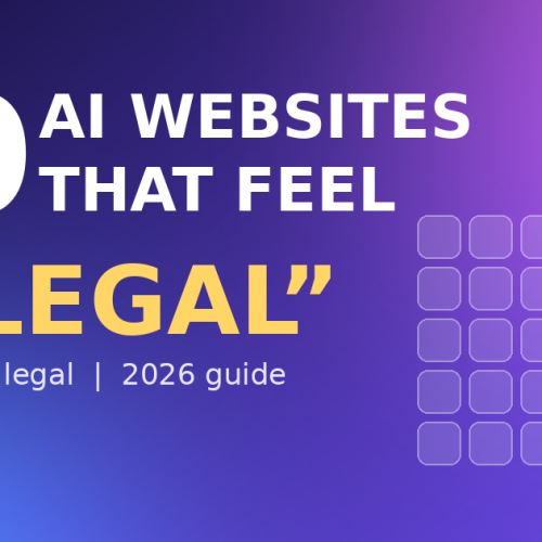 30 AI Websites That Feel “Illegal” But Are Perfectly Legal (2026 Guide)
